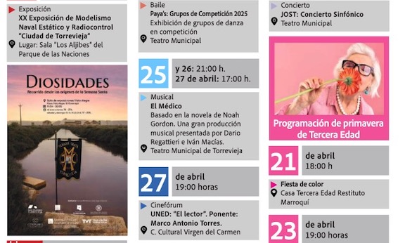 Torrevieja Cultura abril-mayo