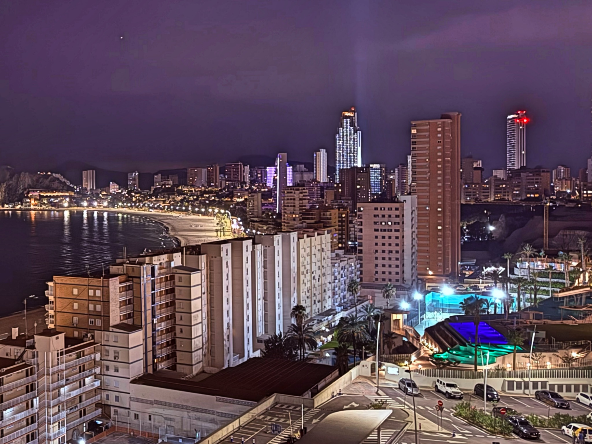 Benidorm by night