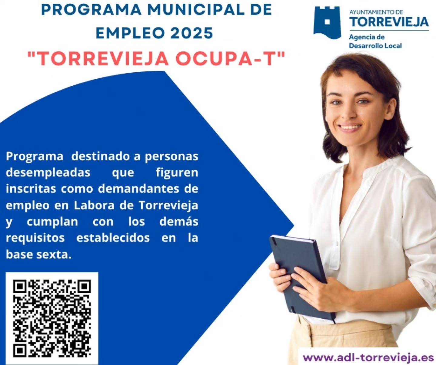 PROGRAMA MUNICIPAL DE EMPLEO 2025 "TORREVIEJA OCUPA-T"