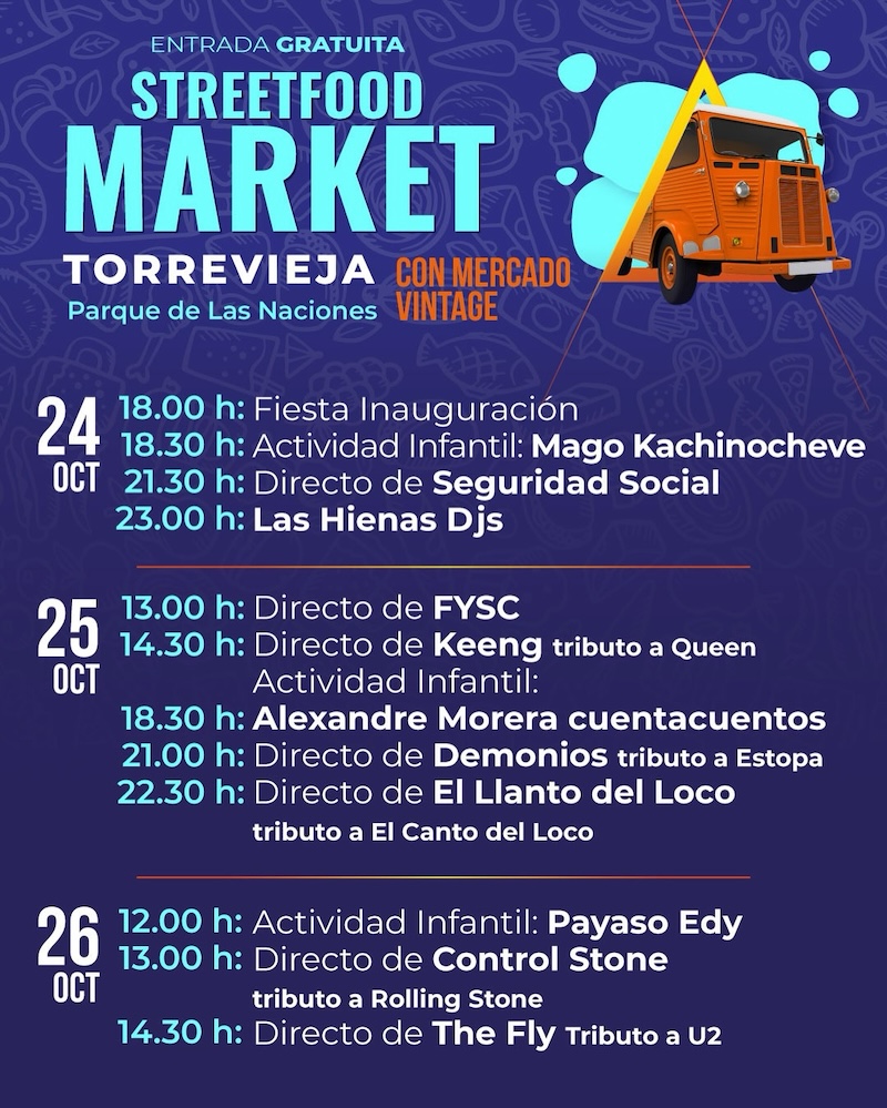 STREET FOOD 2025 ohjelmajuliste