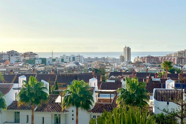 Paisaje sobre techos, España